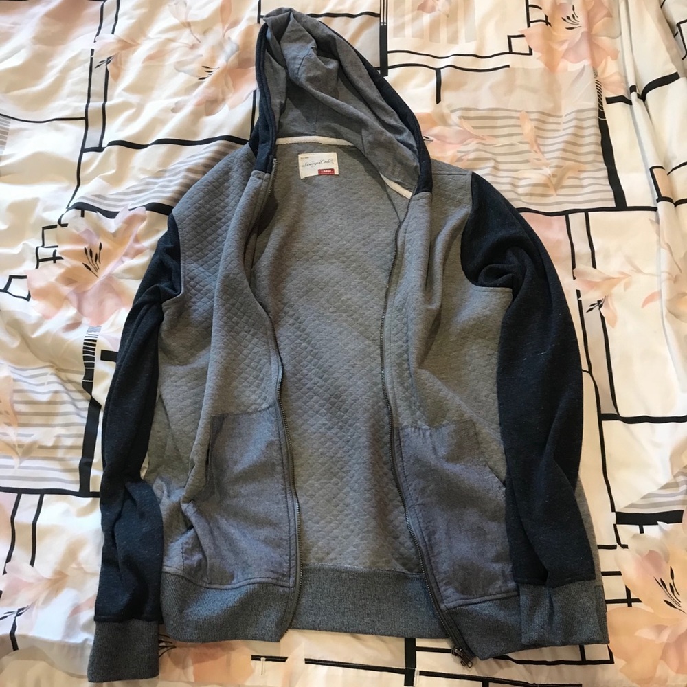 Sovereign Code Zip Up hoodie Gray-Dark